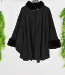 Ponczo z futrzanymi dodatkami Shein curve 3XL