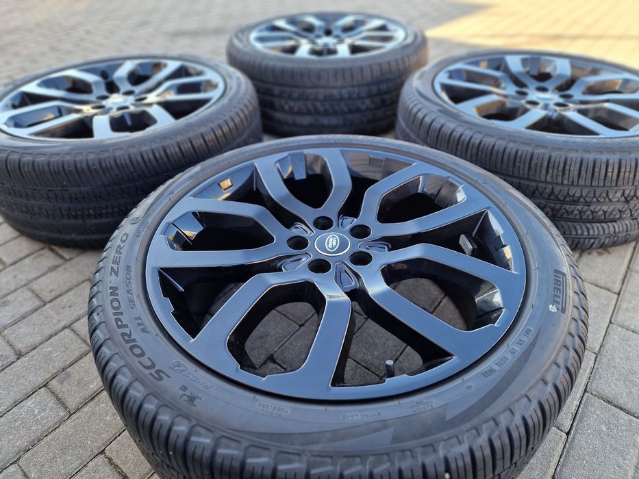 Felgi Koła 22" 5x120 9,5j et49 opony Pirelli 275/40 Range rover sport