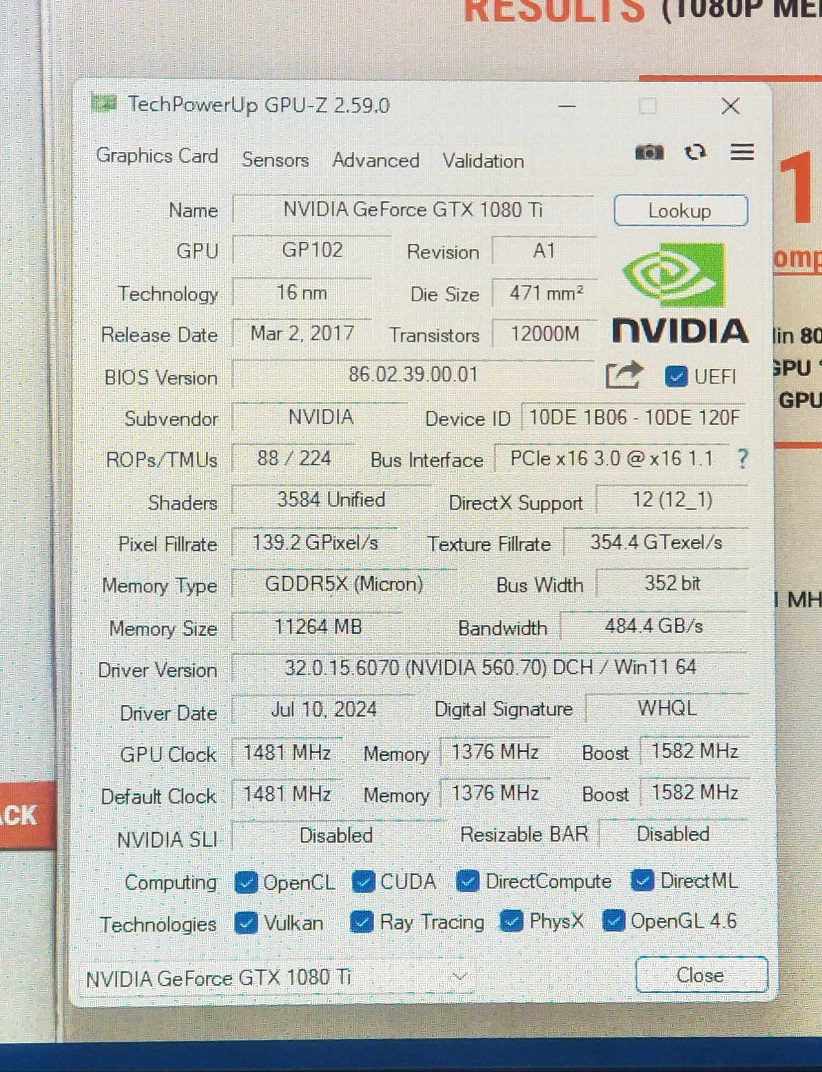 Продам відеокарту Gigayte Geforce GTX 1080Ti на 11Гб