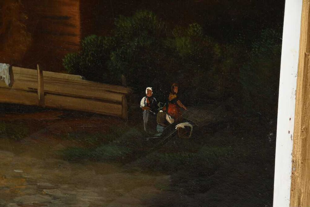 Stary obraz, pejzaż