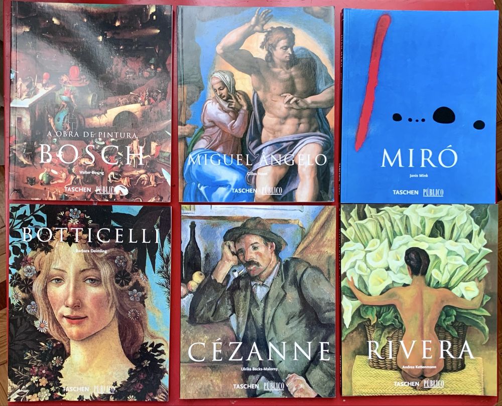 Livros da Taschen de diferentes artistas