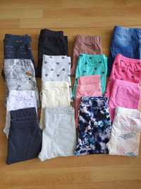 Getry, spodnie, jeansy 122-128 zestaw