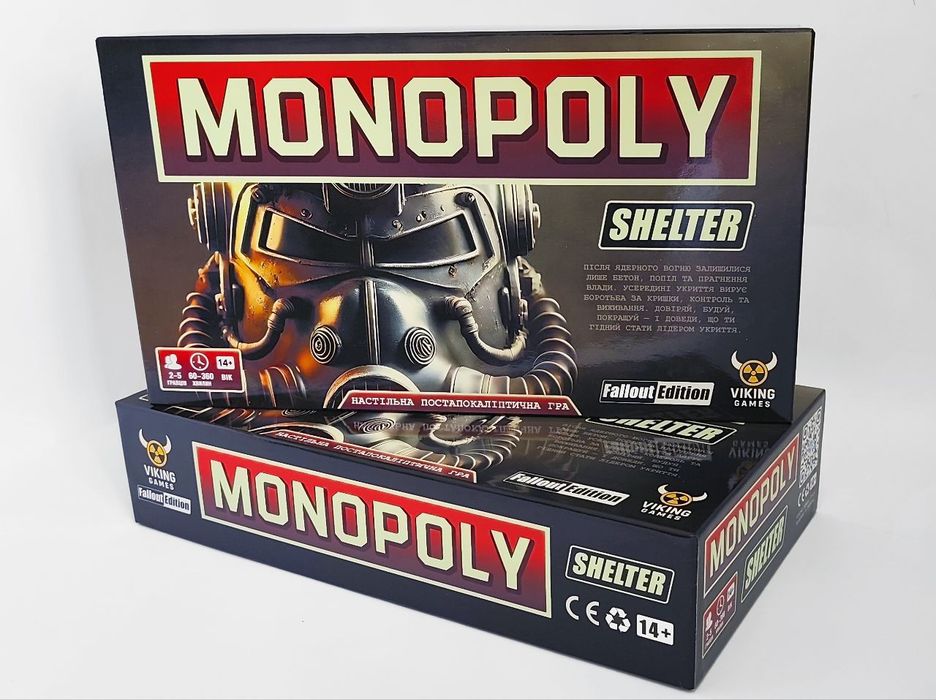 Настолка настольная игра Fallout Monopoly Shelter