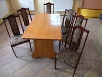 Stół 136x77 cm lite drewno sosna