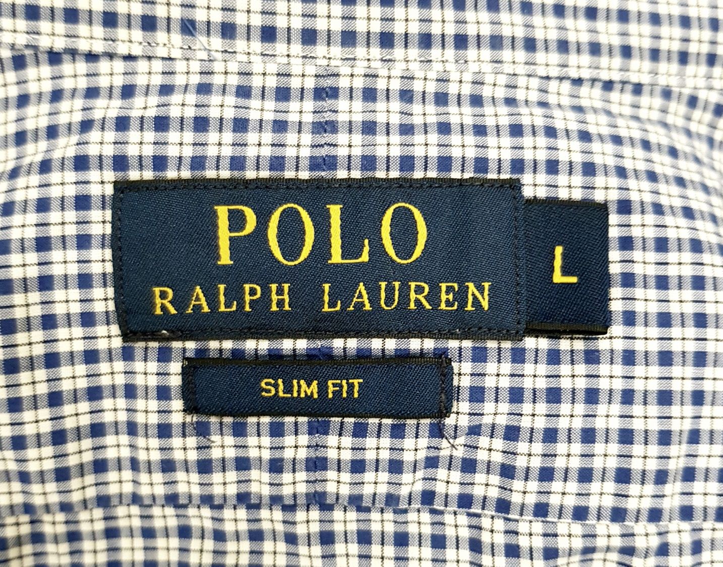 Polo Ralph Lauren Slim fit męska koszula w kratkę rozmiar L