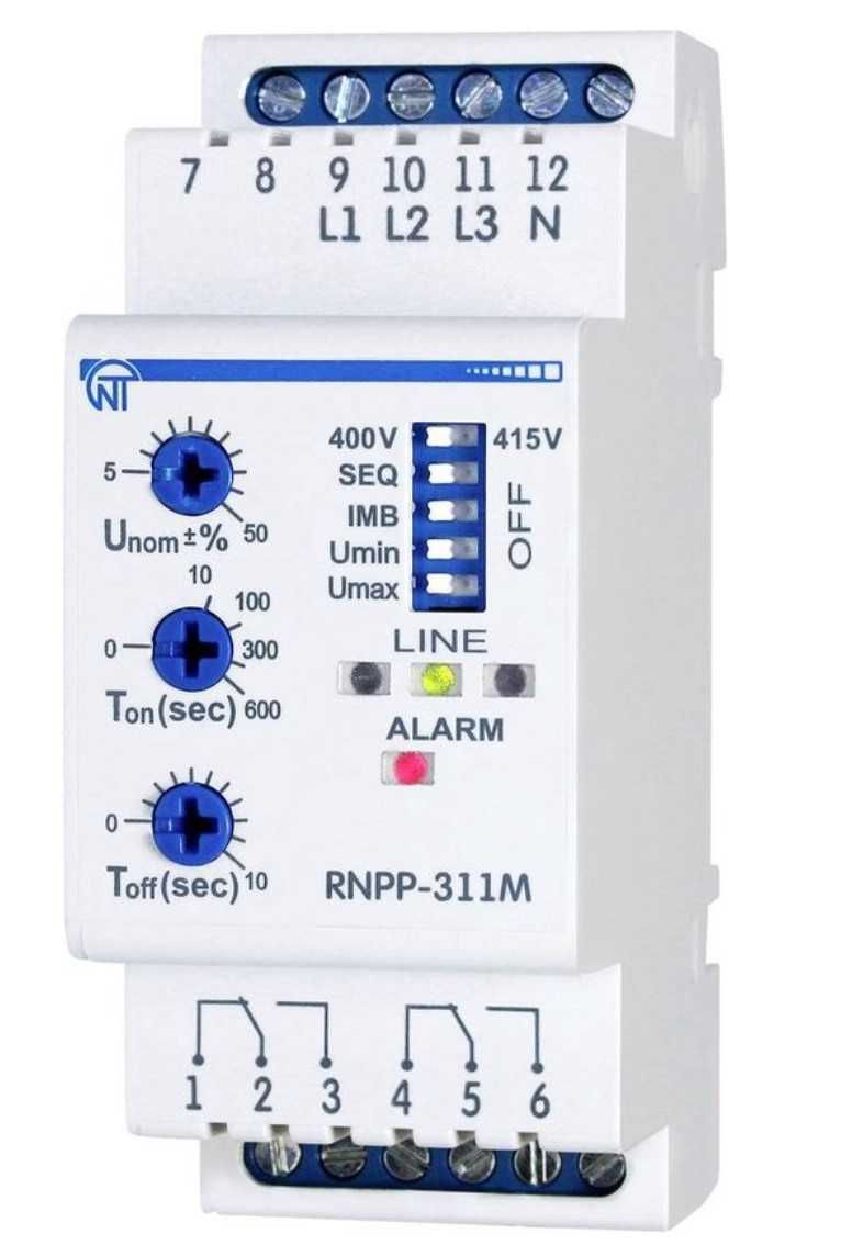 Novatek RNPP-311M Przekaźnik 230 - 415 V kontroli napięcia, symetrii