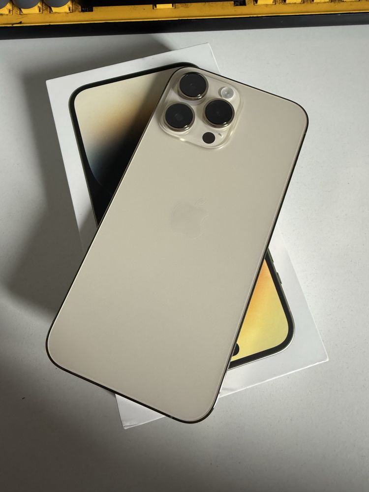 iPhone 14 Pro Max 1TB Gold Idealny Oryginalna Bateria 94%