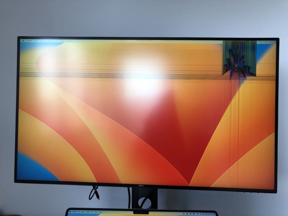 Monitor Dell U3219q uszkodzona matryca FV