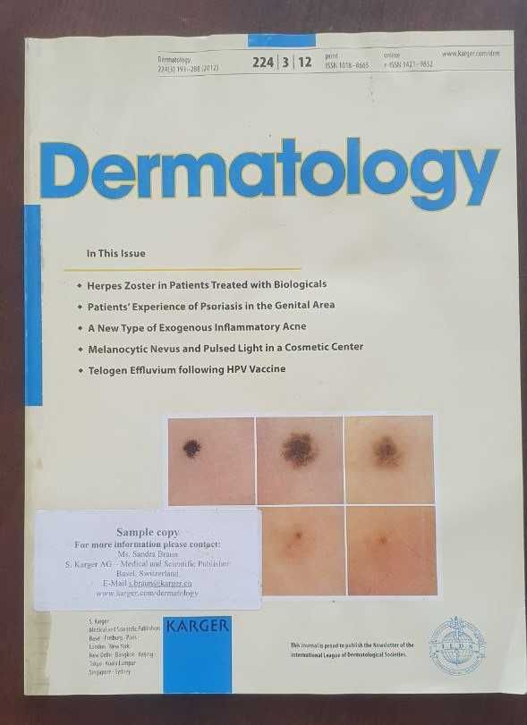 Dermatology. Журнали по дерматології та венерології (eng)