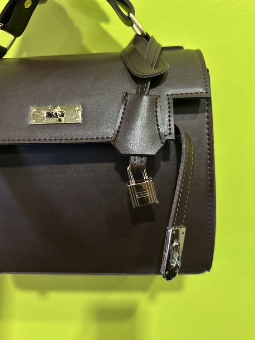 Сумка аналог Hermes Kelly шоколад
