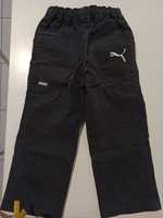 Czarne chłopięce spodnie puma, rozmiar 98, cienkie na gumce
