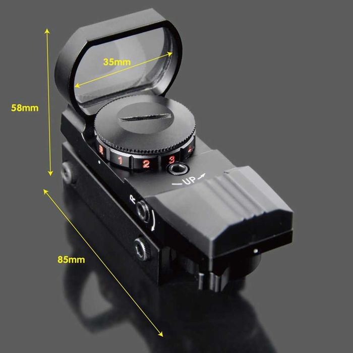 KOLIMATOR Otwarty Laser RED + GREEN 1x22x33 Holographic RIS 20 mm