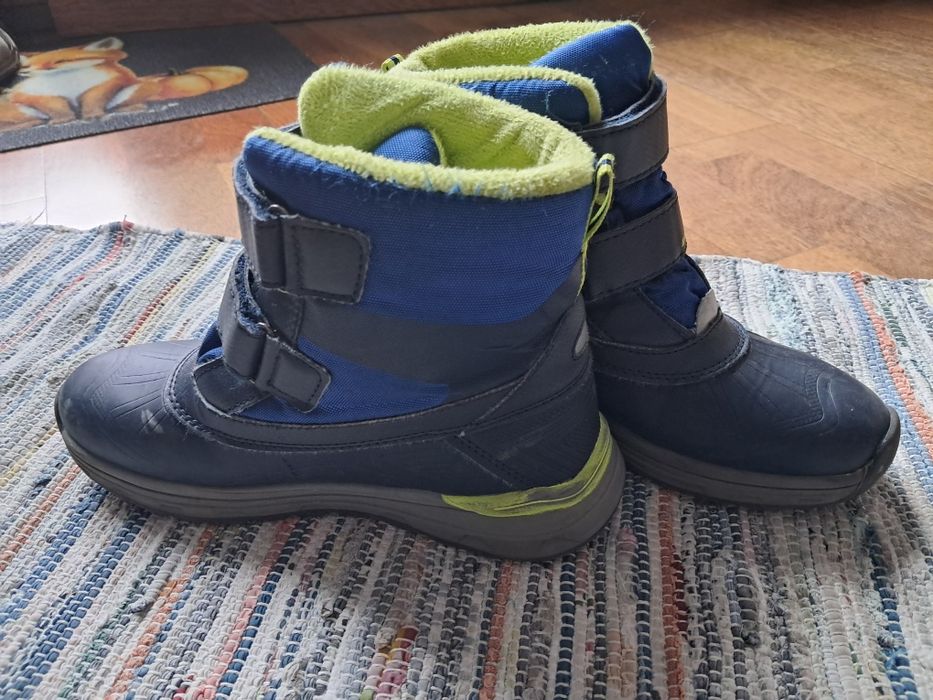 Buty zimowe kozaki chłopięce 35