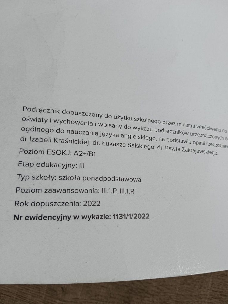 New password A2+/B1