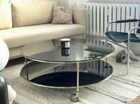 Stolik kawowy Strind proj Ehlen Johansson Ikea vintage lata 80 Bauhaus