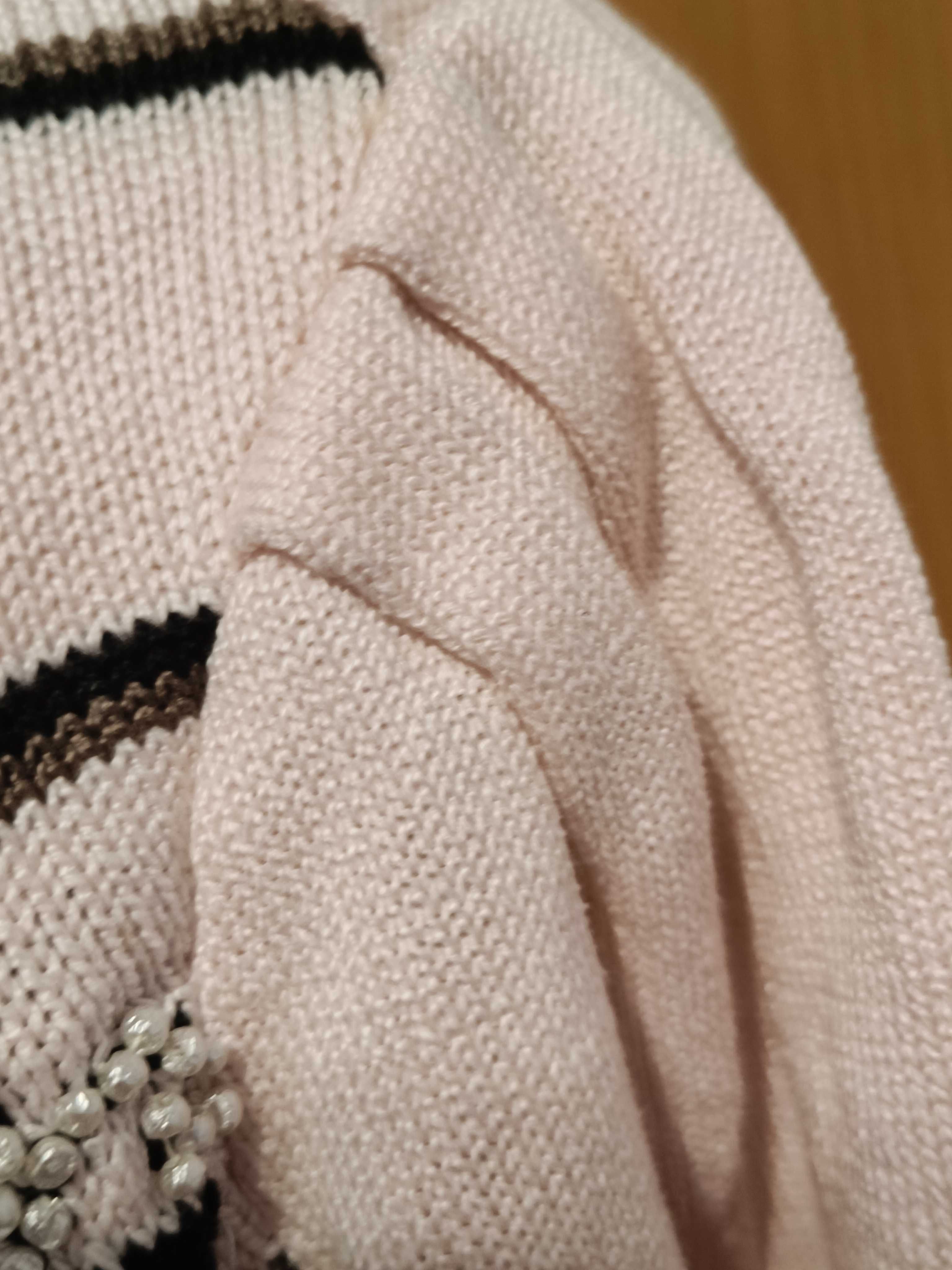 Casaco de linha vintage com chumaço ls cor rosa com elastecidade