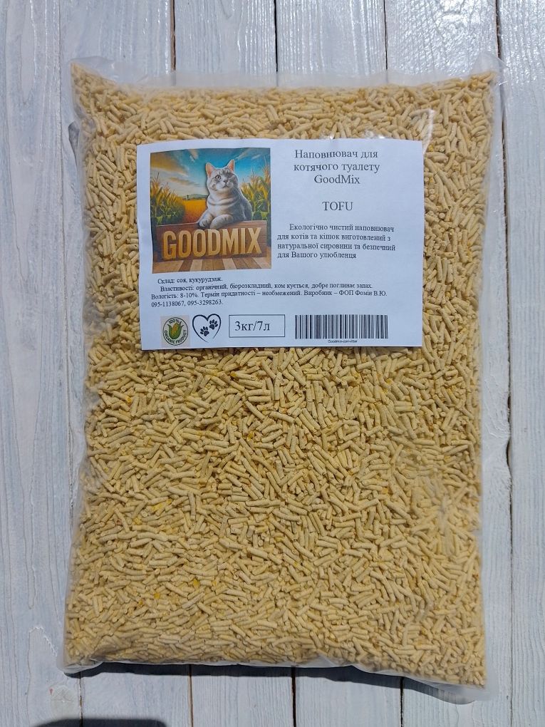 Наповнювач ТОФУ для котів