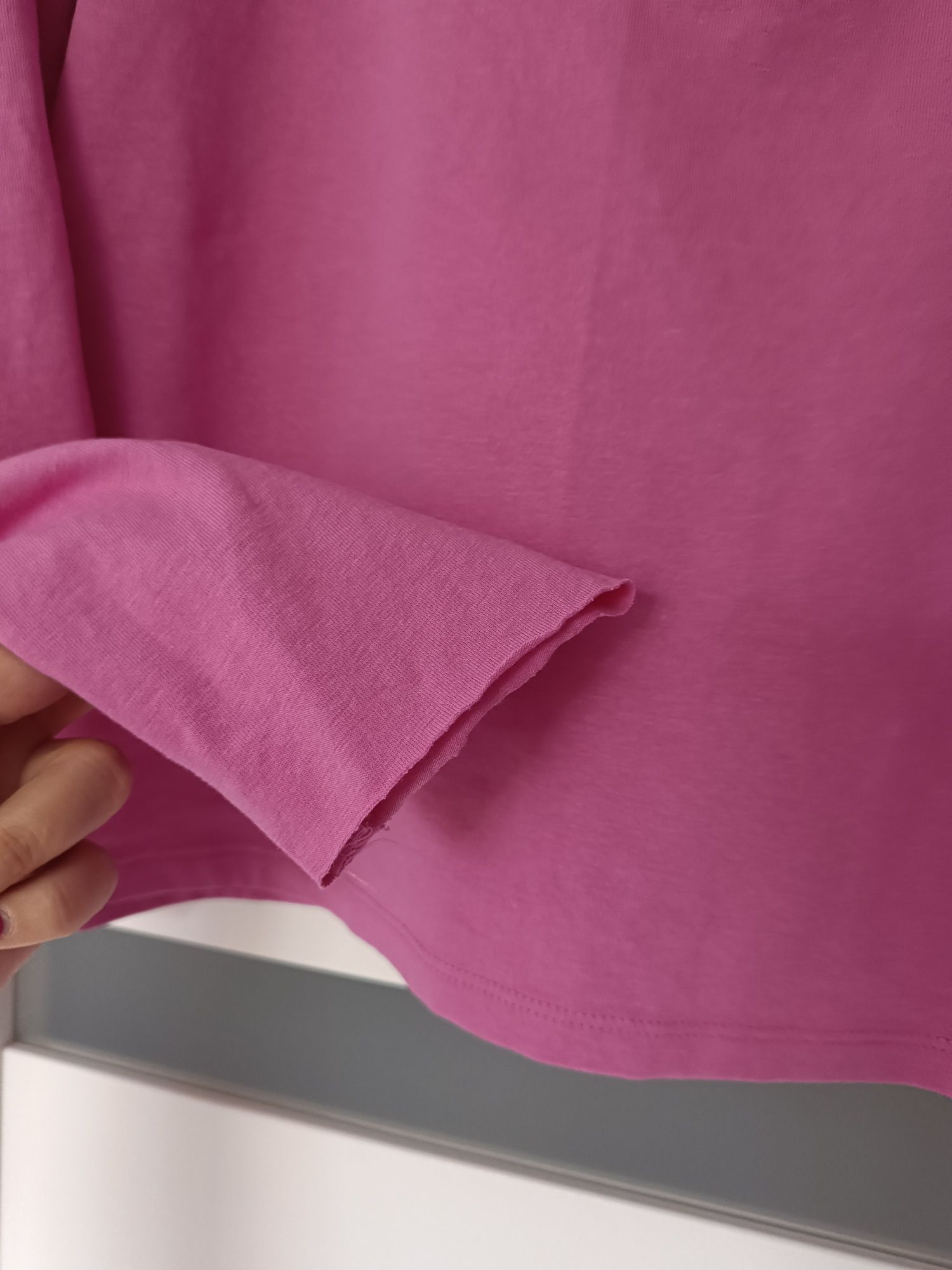 Bluzka top H&M długi rękaw różowa
