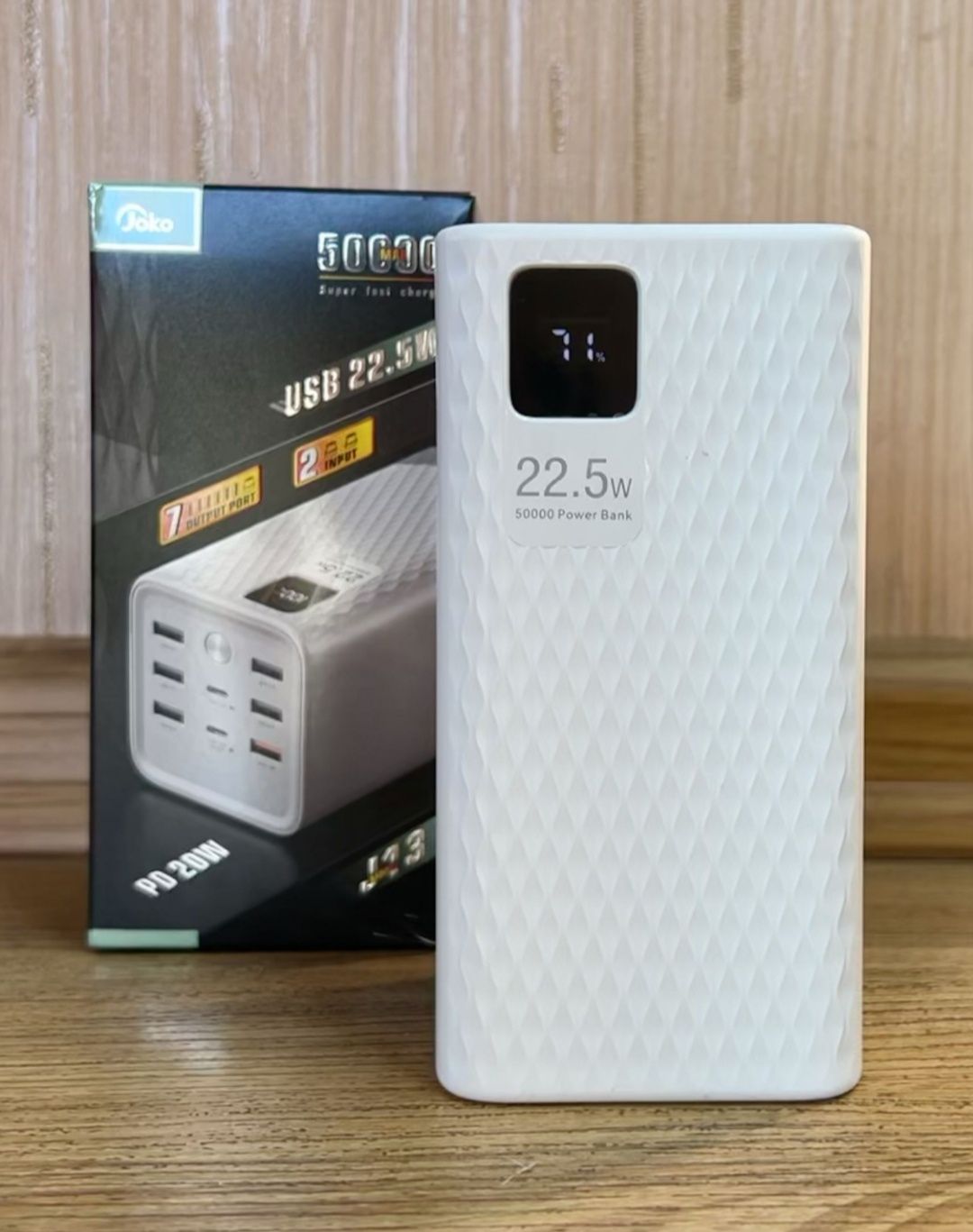 VIP.Павербанк JOKO J13 50000mAh(22.5w).Швидка зарядка.2025