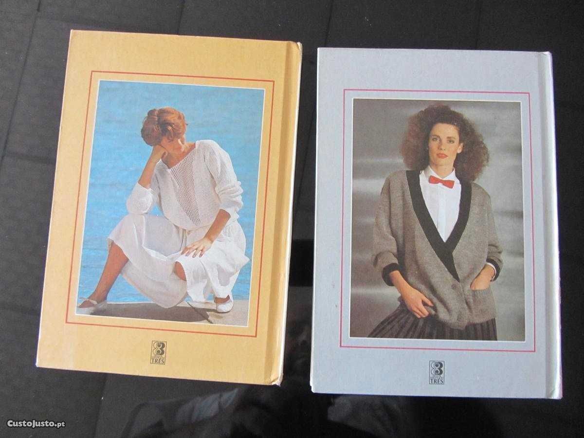 2 Livros, Manual de Tricô Moderno e Manual de Crochê Moderno Vintage
