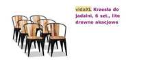 Krzesła do jadalni - lite drewno akacjowe, cena za sztukę