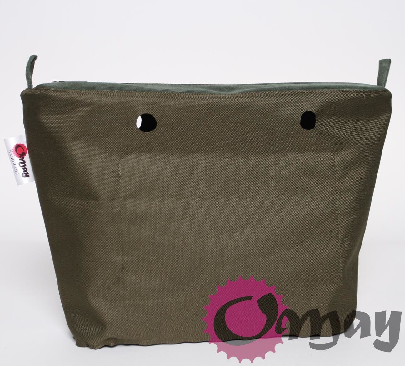 organizer OBAG STANDARD ekozamsz khaki 2 kieszenie wkład OMAY