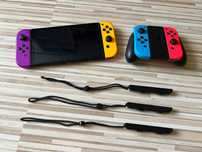 Nintendo Switch Oled 64GB + karta pamięci 128GB i wiele innych