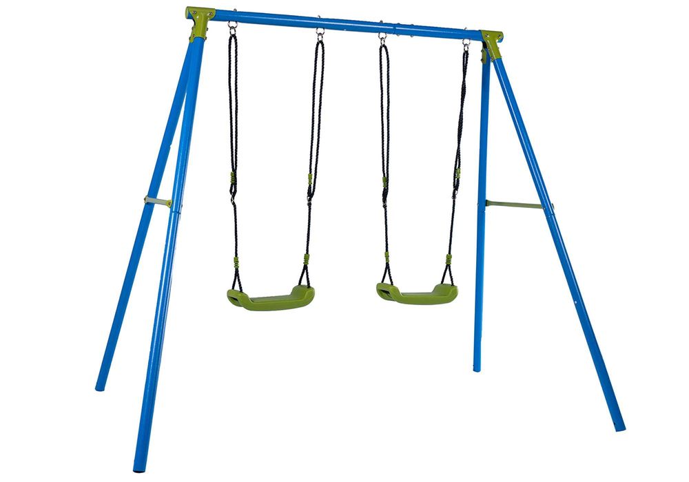 Huśtawka dziecięca Sandora XNS003 podwójna mocny stabilny stelaż