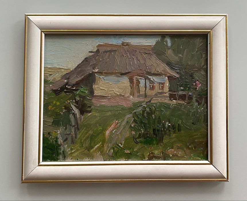 Картина ,,Сільське подвірʼяʼʼ 1966р.