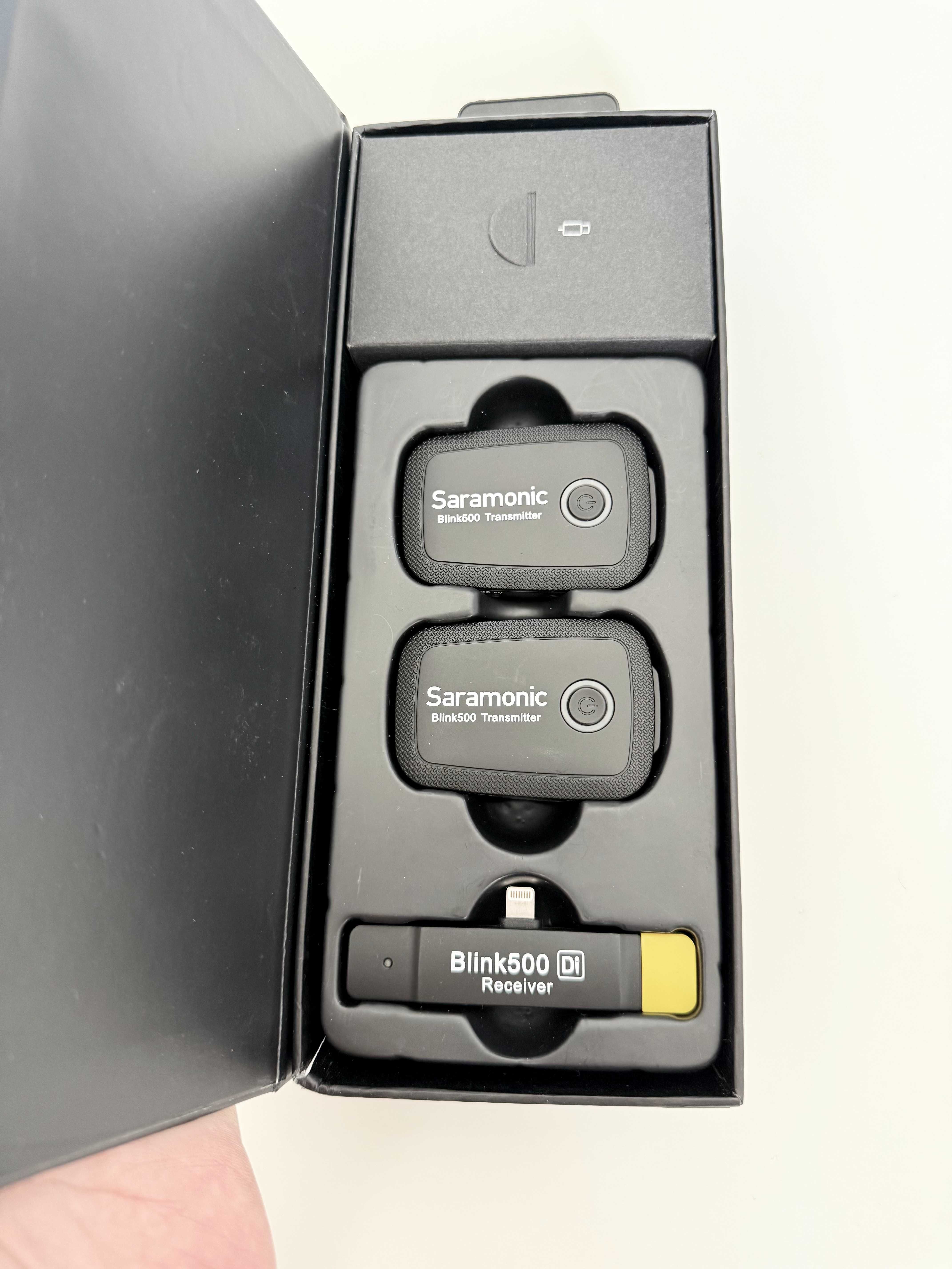Saramonic Blink500 B4 iPhone Lightning, 2 mikrofony bezprzewodowe.