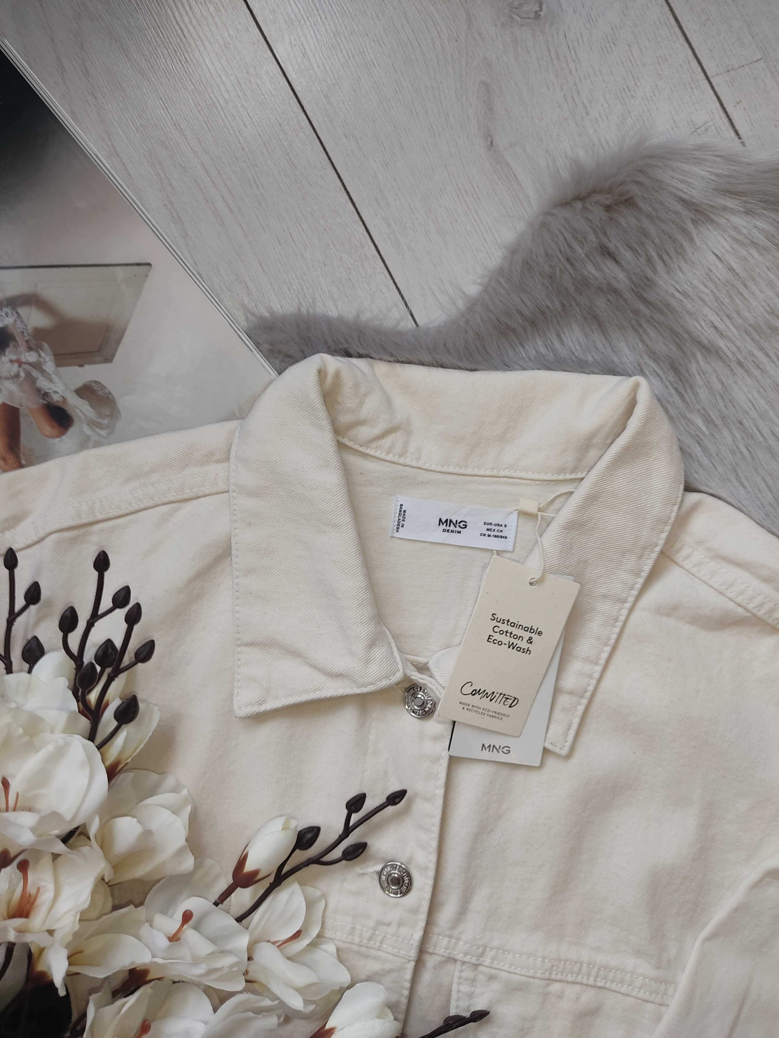 Джинсовая куртка оверсайз Mango, XXS, большемерит, подойдет на XS