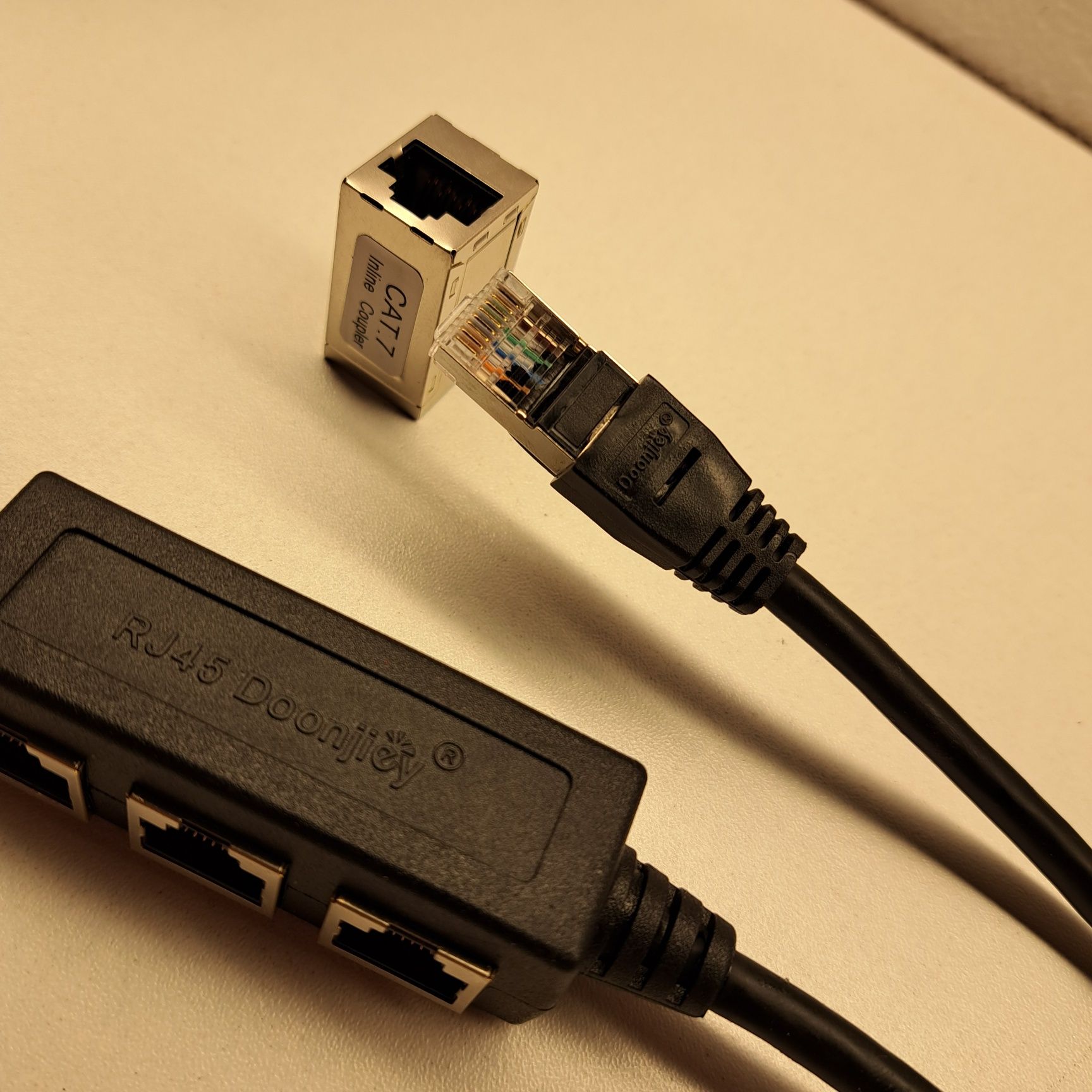 Rozdzielacz 1 do 3 gniazd LAN Gniazdo Ethernet Hub