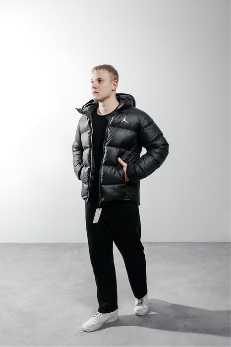 Пуховик Air Jordan Brooklyn Black/ чоловічий пуховик джордан/ куртка