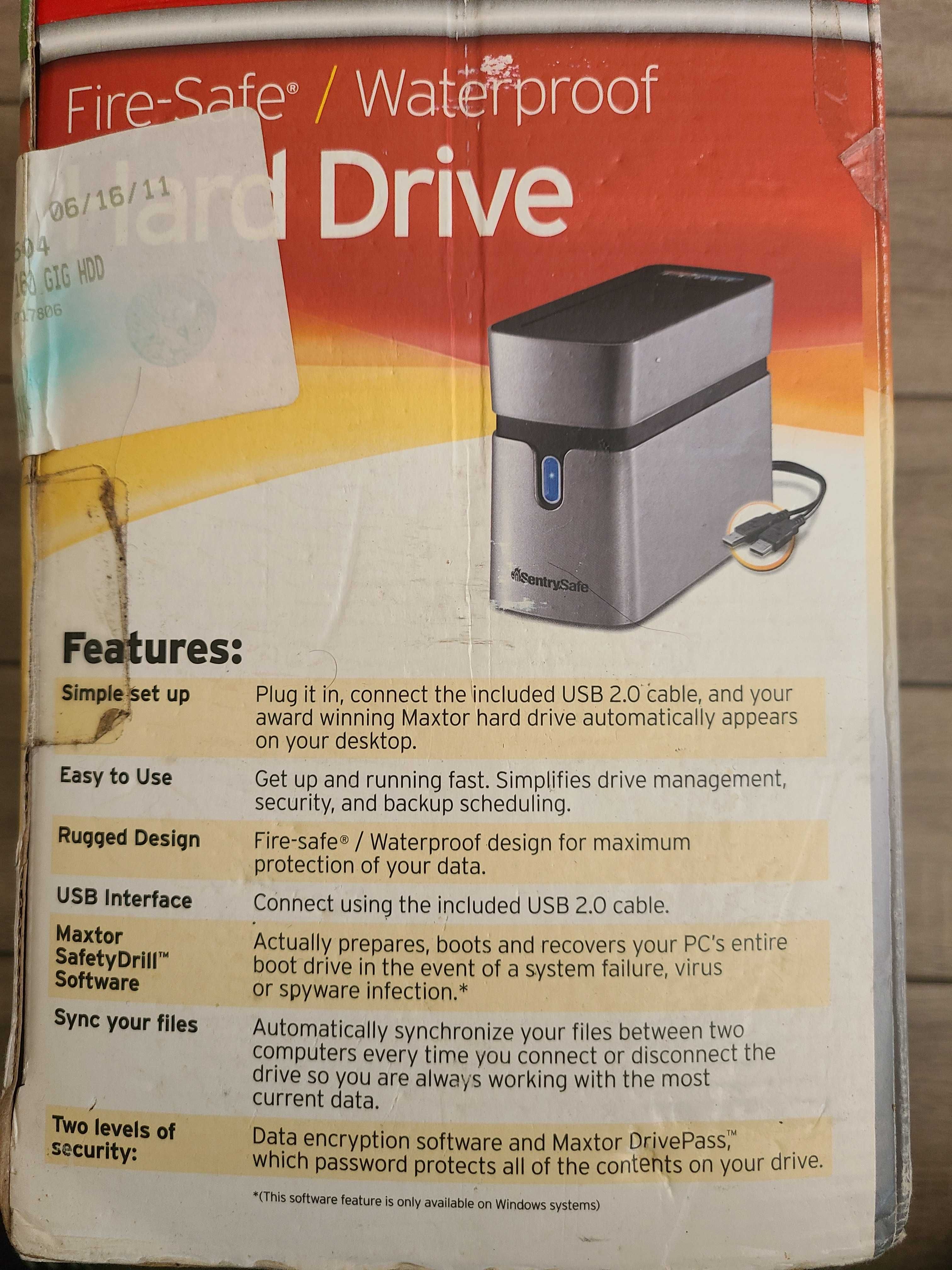 Hard Drive  Sentry Safe 160GB