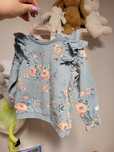Bluza w kwiaty z falbankami Newbie