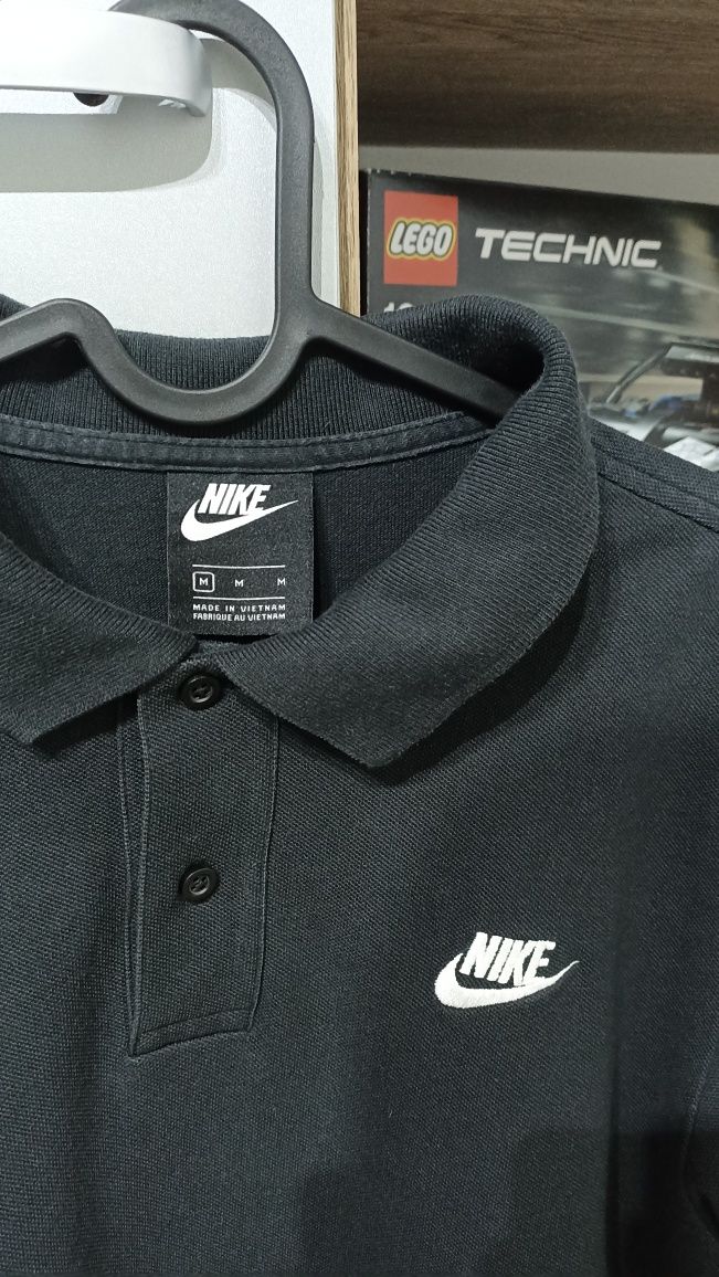 Koszulka męska Polo czarna Nike