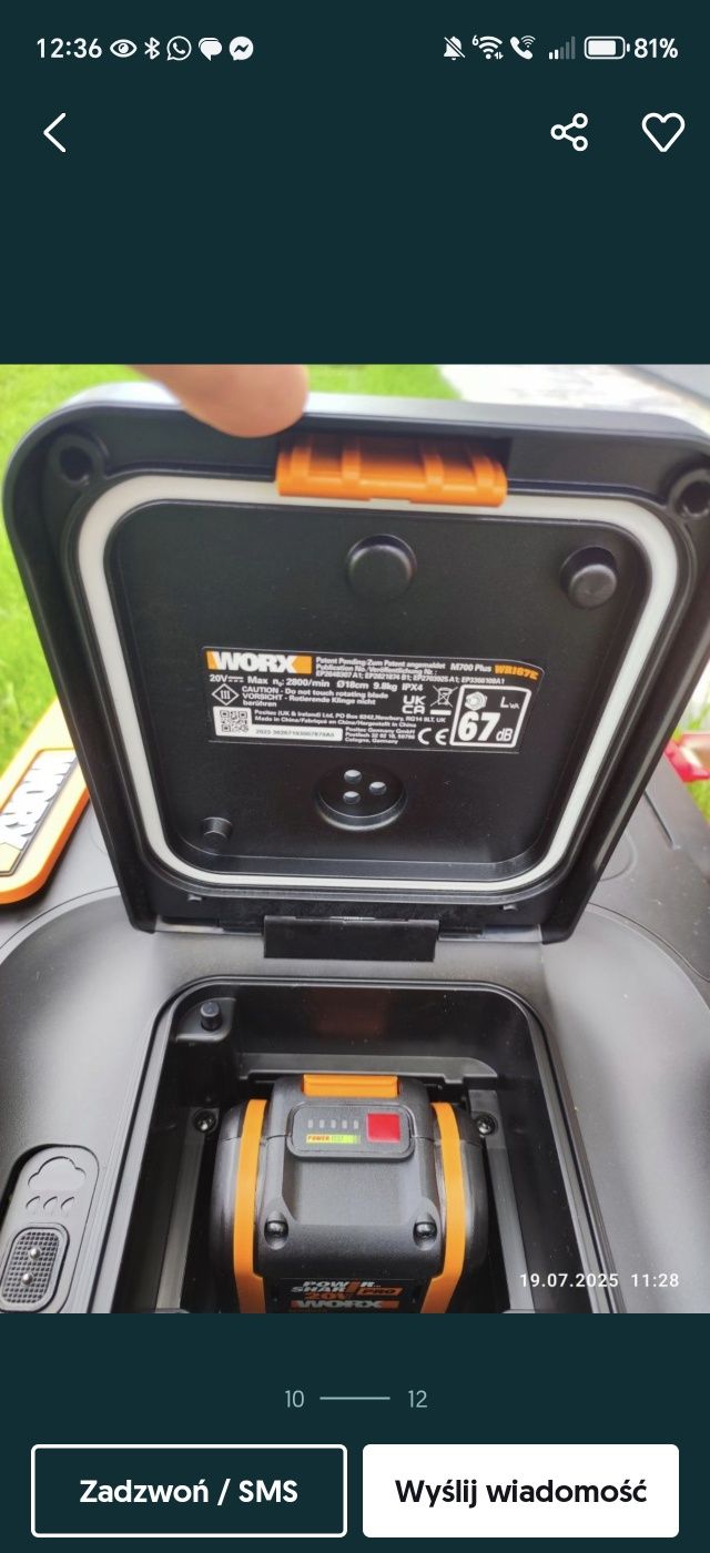 Robot koszący Worx Landroid M700 Plus WR167E