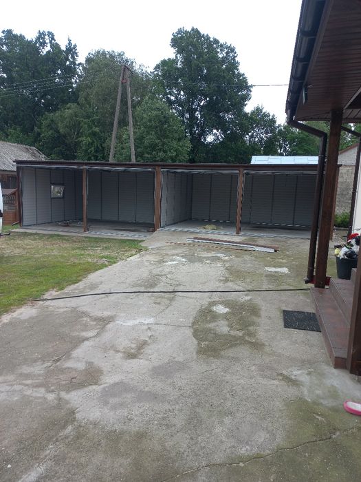 Garaż 12x5 czterostanowiskowy niezależne wejście dowolny wymiar pomiar