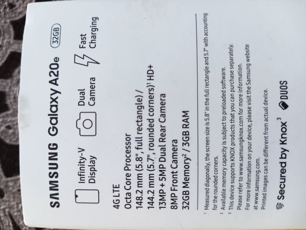Sprzedam telefon Samsung Galaxy A20e