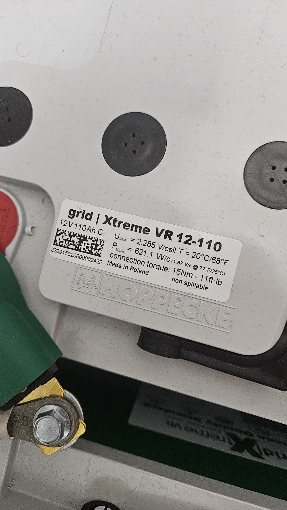 Акумулятор для ДБЖ Hoppecke grid | Xtreme VR 110Ah 12V (VR 12-110)