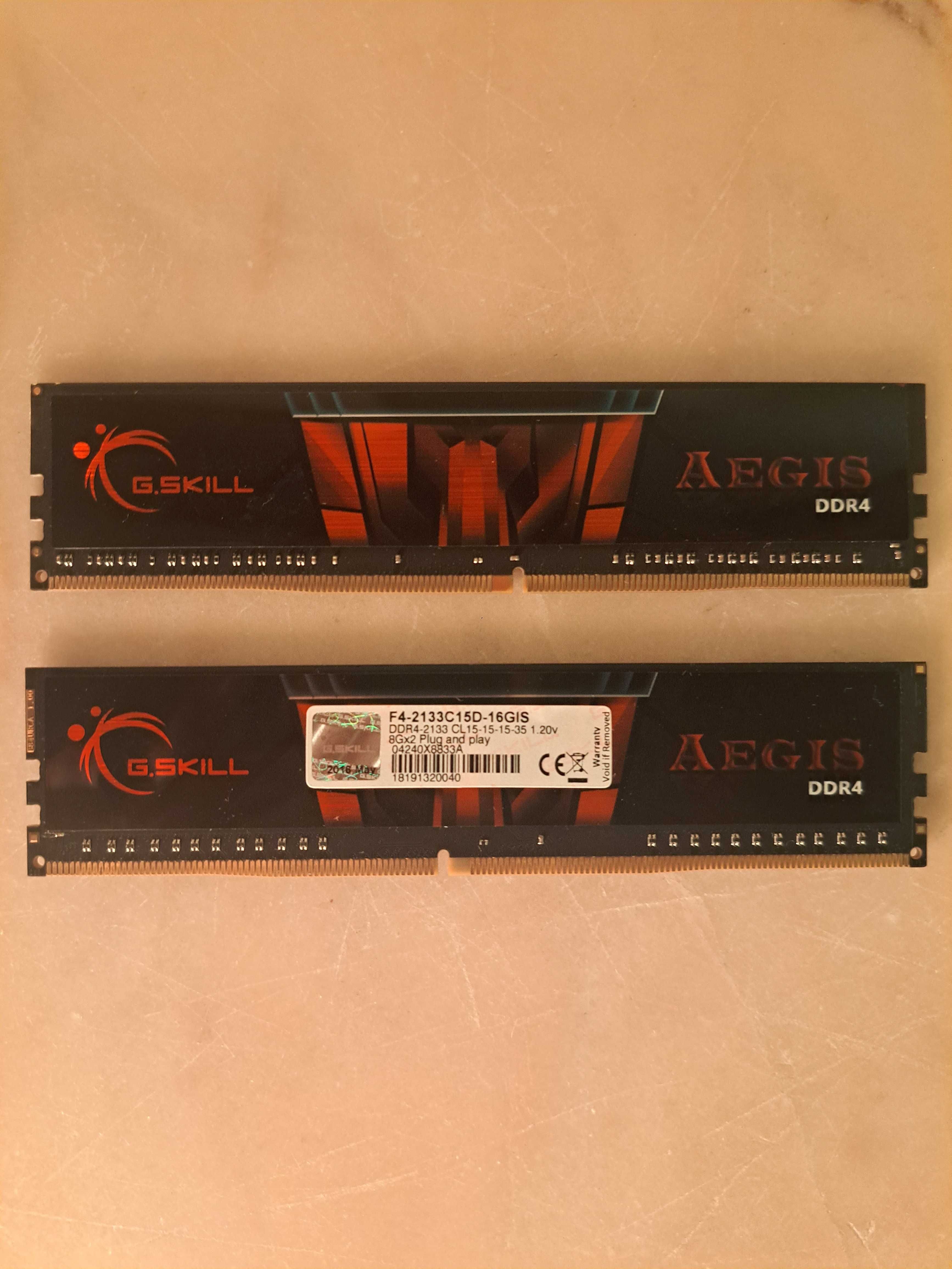 Memória RAM: DDR4 2x8GB (16GB) - GSkill Aegis