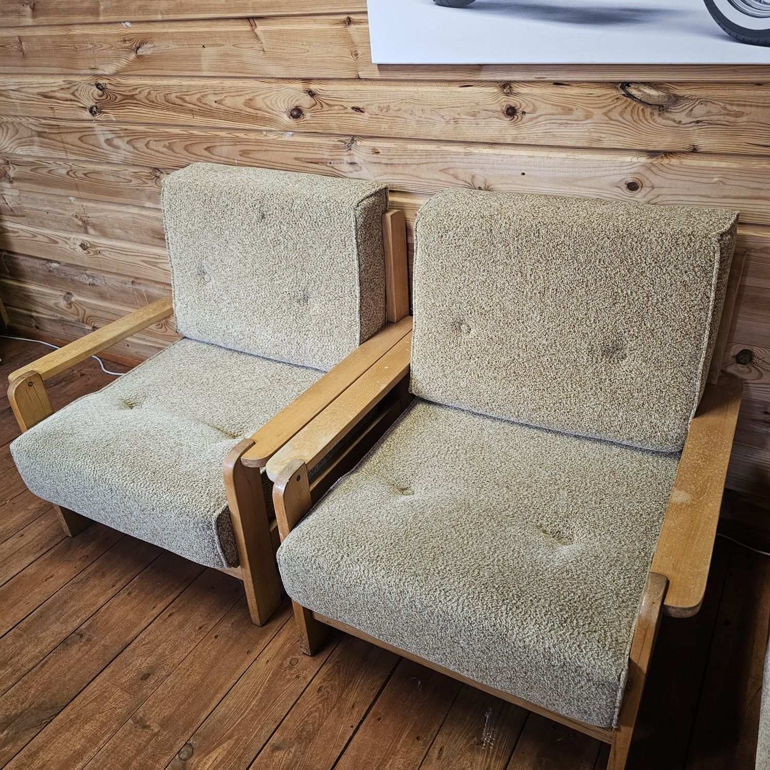 Komplet 2 x fotel plus 3 osobowa sofa