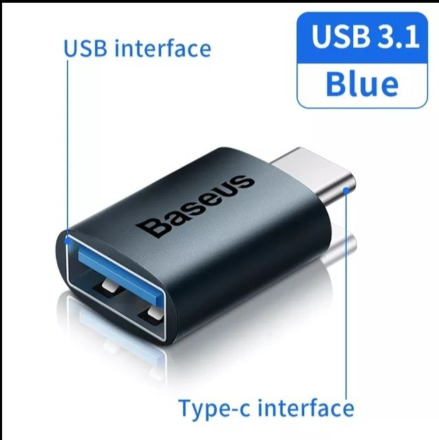 Перехідник Baseus Ingenuity Series Mini OTG Adaptor Type-C to USB-A 3.