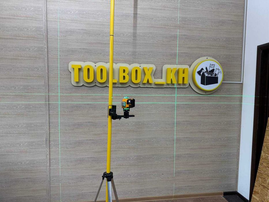 Комплект Телескопическая Штанга +Тринога ( штатив) 3.7 м. для нивелира