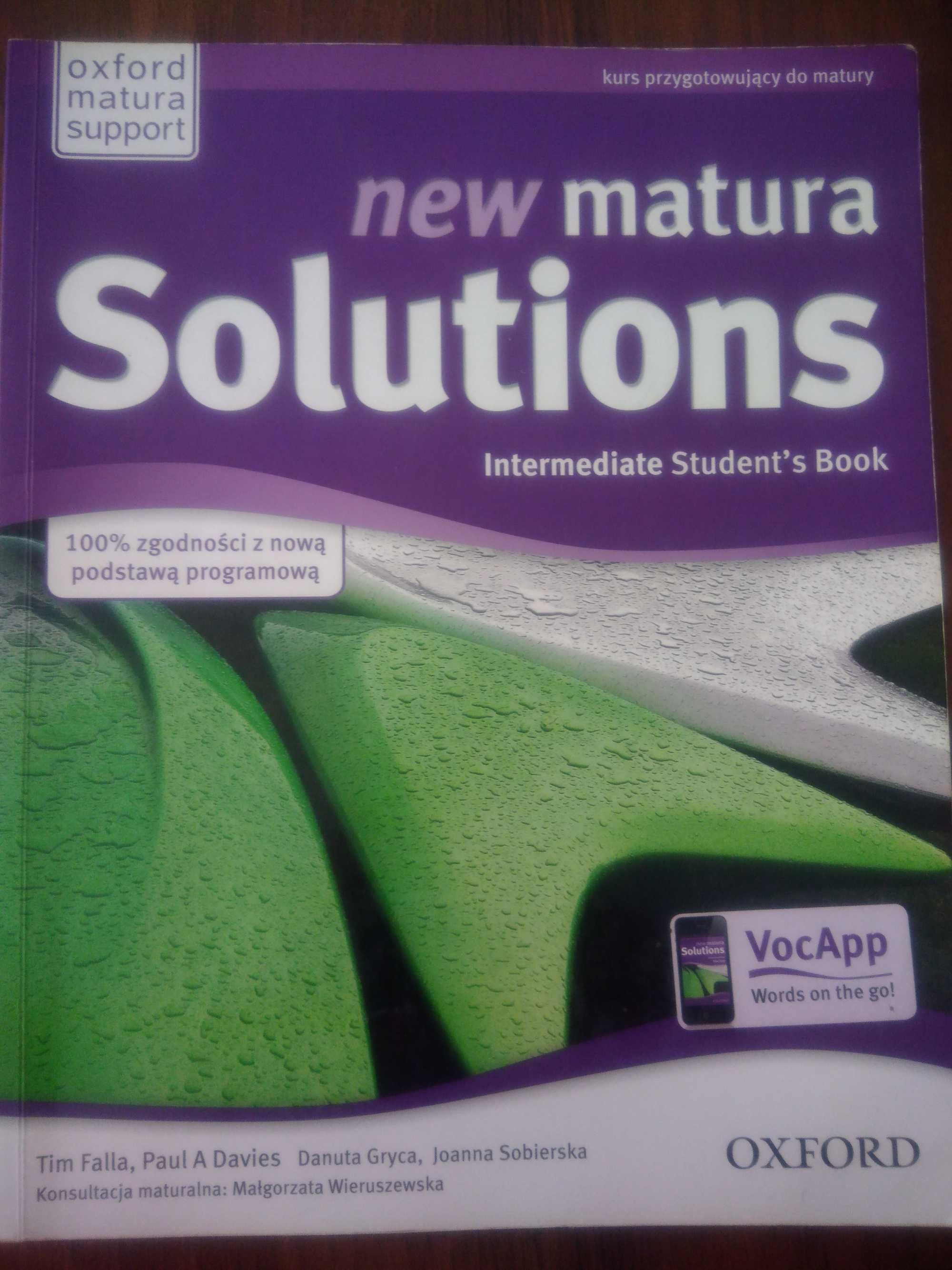 new matura Solutions Intermediate Student's Book OXFORD