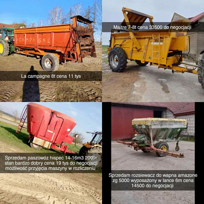 Rozsiewacz wapna lance  Amazone zg rozrzutnik 5000