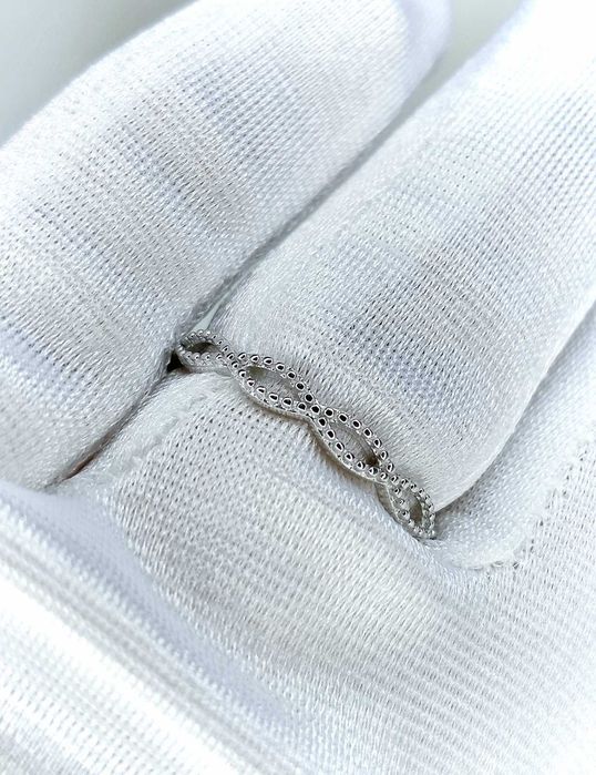 Srebrny pierścionek obrączka pr.925 r.8