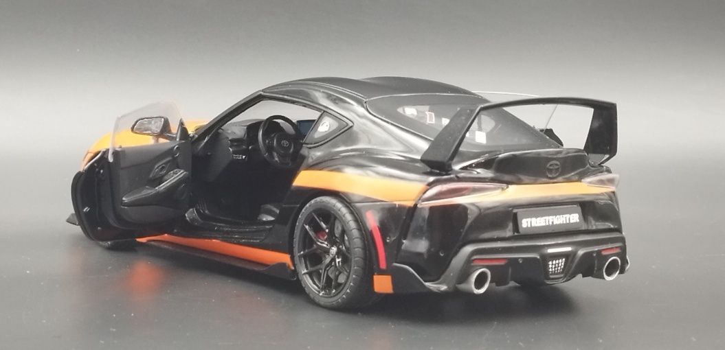 1:18 Solido Toyota GR Supra Streetfighter 2024 Orange Black