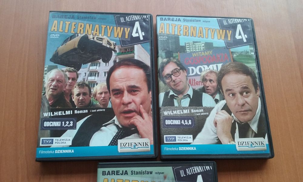 Film płyta DVD Alternatywy 4. Wszystkie odcinki na trzech płytach, kol