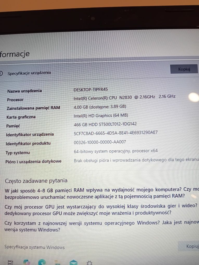 Laptop Lenovo G50-30